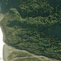 Satellite imagery of Sandrock Bluff, NZ