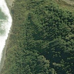 Satellite imagery of Sandrock Bluff, NZ
