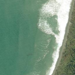 Satellite imagery of Sandrock Bluff, NZ
