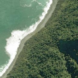 Satellite imagery of Fish Point, NZ