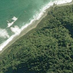 Satellite imagery of Fish Point, NZ