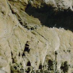 Satellite imagery of Redoubt Pinnacles, NZ