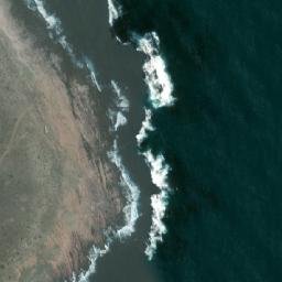 Satellite imagery of Cabo Raso, AR