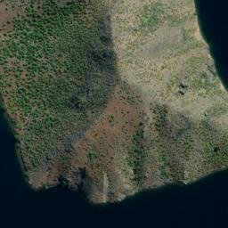 Satellite imagery of Turnagain Point, NZ