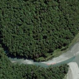 Satellite imagery of Chinamans Bluff, NZ