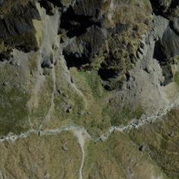 Satellite imagery of Long Charlie Spur, NZ