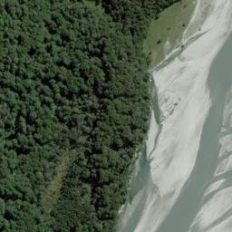 Satellite imagery of Chinamans Bluff, NZ
