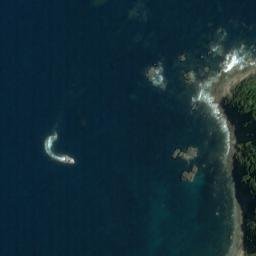 Satellite imagery of Four Mile Point, NZ