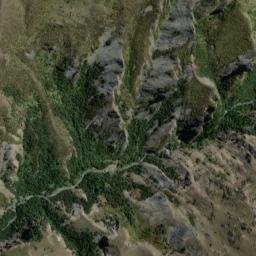Satellite imagery of Carmichaels Spur, NZ