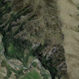 Satellite imagery of Macdonalds Spur, NZ