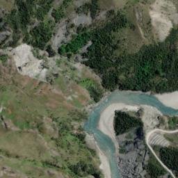 Satellite imagery of Pinchers Bluff, NZ