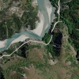Satellite imagery of Pinchers Bluff, NZ