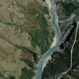 Satellite imagery of Pinchers Bluff, NZ