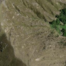 Satellite imagery of Butchers Spur, NZ