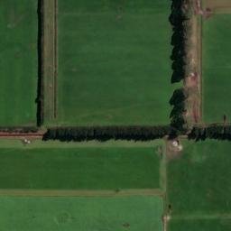 Satellite imagery of 45th Parallel marker, NZ