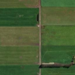 Satellite imagery of 45th Parallel marker, NZ