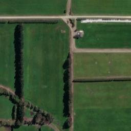 Satellite imagery of 45th Parallel marker, NZ