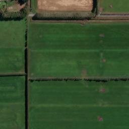 Satellite imagery of 45th Parallel marker, NZ