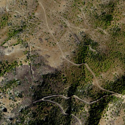 Satellite imagery of Gibraltar Rock, NZ
