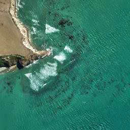 Satellite imagery of Cape Wanbrow, NZ