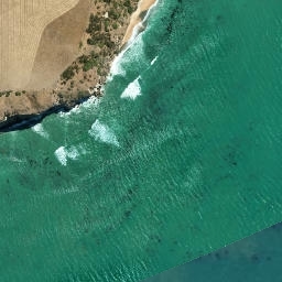 Satellite imagery of Cape Wanbrow, NZ
