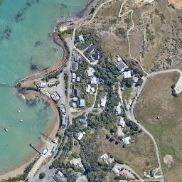 Satellite imagery of Tikoraki Point, NZ