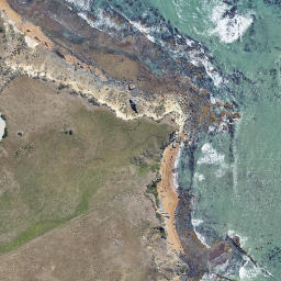 Satellite imagery of Tikoraki Point, NZ