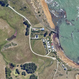 Satellite imagery of Moeraki Point, NZ