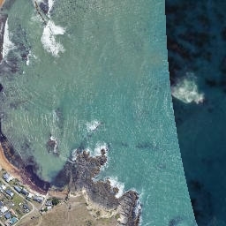 Satellite imagery of Moeraki Point, NZ