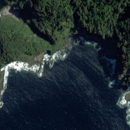 Satellite imagery of Castoff Point, NZ