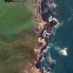 Satellite imagery of Katiki Point, NZ