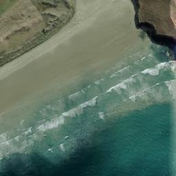 Satellite imagery of Katiki Point, NZ