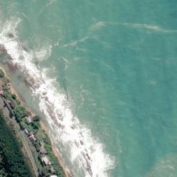 Satellite imagery of Shag Point/Matakaea, NZ