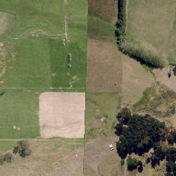 Satellite imagery of Cornish Head, NZ