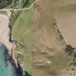Satellite imagery of Cornish Head, NZ