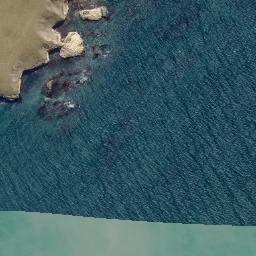 Satellite imagery of Cornish Head, NZ