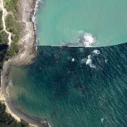 Satellite imagery of Green Point, NZ