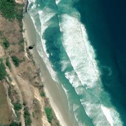 Satellite imagery of Heyward Point, NZ