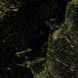 Satellite imagery of Hopkinsons Spur, NZ