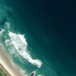Satellite imagery of Heyward Point, NZ