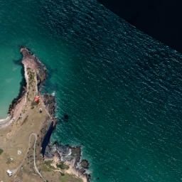 Satellite imagery of Taiaroa Head, NZ