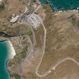 Satellite imagery of Taiaroa Head, NZ