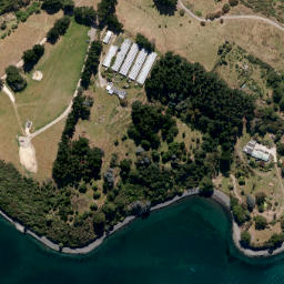 Satellite imagery of Acheron Point, NZ