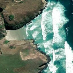 Satellite imagery of Quion Cliff, NZ
