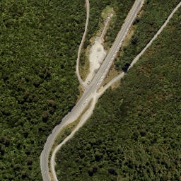 Satellite imagery of Leith Saddle, NZ