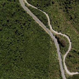 Satellite imagery of Leith Saddle, NZ