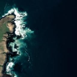Satellite imagery of Pipikaretu Point, NZ