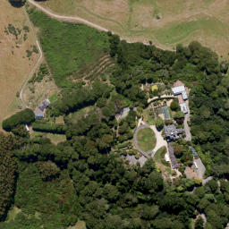 Satellite imagery of Larnach Castle, NZ