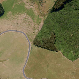 Satellite imagery of Larnach Castle, NZ