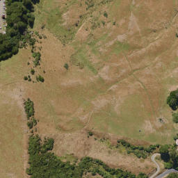 Satellite imagery of Larnach Castle, NZ
